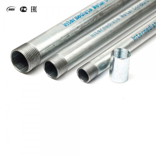 IMC Dişli Galvanizli Çelik Boru / Pre-Galvaniz Kaplamalı