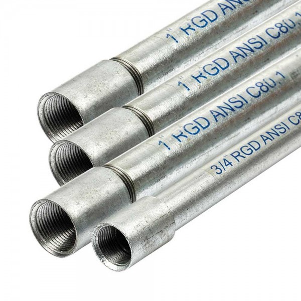 RSC Dişli Galvanizli Çelik Boru / Sıcak Daldırma Galvaniz Kaplamalı